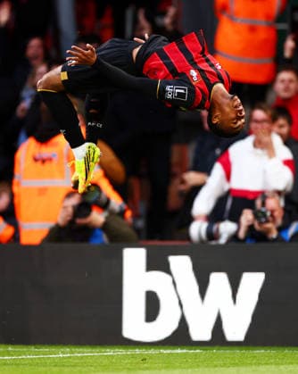 Eli Junior Kroupi of AFC Bournemouth celebrates scoring a goal after making the score 1-0. AFC Bournemouth v Manchester City, Premier League, Football, Vitality Stadium, Bournemouth, UK - 19 May 2026Bournemouth Vitality Stadium United Kingdom EDITORIAL USE ONLY No use with unauthorised audio, video, data, fixture lists, club league logos or live services. Online in-match use limited to 120 images, no video emulation. No use in betting, games or single club league player publications. Copyright: xJamesxMarsh Shutterstockx 16881288aw