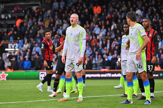 Bournemouth v Manchester City, Premier League Erling Haaland (9) of Manchester City during the Premier League match between Bournemouth and Manchester City at the Vitality Stadium, Bournemouth, UK on 19 May 2026. Bournemouth Vitality Stadium Dorset UK Editorial use only DataCo restrictions apply See www.football-dataco.com , Copyright: xGrahamxHuntx PSI-24285-0062