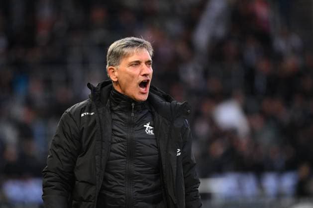 Sporting Charleroi v OH Leuven - Jupiler Pro League Europe Play-Off CHARLEROI, BELGIUM - MAY 19 : Mazzu Felice head coach of OH Leuven during the Jupiler Pro League Europe Play-Off match between Sporting Charleroi and OH Leuven on May 19, 2026 in Charleroi, Belgium, 19 05 2026 Charleroi Belgium  Copyright: xVincentxKalutx
