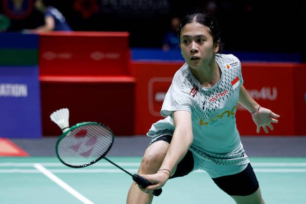 Perodua Malaysia Masters in Kuala Lumpur - 19 May 2026 Ni Kadek Dhinda Amartya Pratiwi of Indonesia plays against Happy Lo Sin Yan of Hong Kong (not pictured) during the Women s Singles qualifying match of the Perodua Malaysia Masters 2026 at Unifi Arena. Park Ga Eun won with scores; 15 22 21 : 21 20 7. Kuala Lumpur Malaysia Copyright: xWongxFokxLoyx xSOPAxImagesx 20260519_PDM_0132 copy