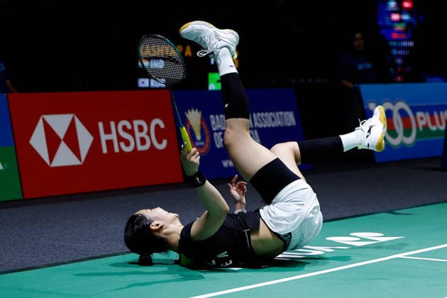 Perodua Malaysia Masters in Kuala Lumpur - 19 May 2026 Park Ga Eun of Korea plays against Aakarshi Kashyap of India (not pictured) during the Women s Singles qualifying match of the Perodua Malaysia Masters 2026 at Unifi Arena. Park Ga Eun won with scores; 15 22 21 : 21 20 7. Kuala Lumpur Malaysia Copyright: xWongxFokxLoyx xSOPAxImagesx 20260519_PDM_1432 copy