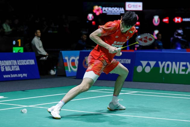Perodua Malaysia Masters in Kuala Lumpur - 19 May 2026 Hu Zhe An of China plays against Lim Ming Hong of Malaysia (not pictured) during the Men s Singles qualifying match of the Perodua Malaysia Masters 2026 at Unifi Arena. Hu Zhe An won with scores; 21 21 : 13 10. Kuala Lumpur Malaysia Copyright: xWongxFokxLoyx xSOPAxImagesx 20260519_PDM_2395 copy