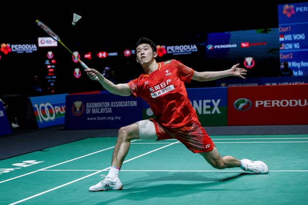 Perodua Malaysia Masters in Kuala Lumpur - 19 May 2026 Hu Zhe An of China plays against Lim Ming Hong of Malaysia (not pictured) during the Men s Singles qualifying match of the Perodua Malaysia Masters 2026 at Unifi Arena. Hu Zhe An won with scores; 21 21 : 13 10. Kuala Lumpur Malaysia Copyright: xWongxFokxLoyx xSOPAxImagesx 20260519_PDM_2425 copy