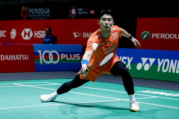 Perodua Malaysia Masters in Kuala Lumpur - 19 May 2026 Yoo Tae Bin of Korea plays against Cheam June Wei of Malaysia (not pictured) during the Men s Singles qualifying match of the Perodua Malaysia Masters 2026 at Unifi Arena. Yoo Tae Bin won with scores; 21 21 : 19 17. Kuala Lumpur Malaysia Copyright: xWongxFokxLoyx xSOPAxImagesx 20260519_PDM_2733 copy