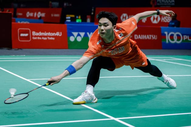Perodua Malaysia Masters in Kuala Lumpur - 19 May 2026 Yoo Tae Bin of Korea plays against Cheam June Wei of Malaysia (not pictured) during the Men s Singles qualifying match of the Perodua Malaysia Masters 2026 at Unifi Arena. Yoo Tae Bin won with scores; 21 21 : 19 17. Kuala Lumpur Malaysia Copyright: xWongxFokxLoyx xSOPAxImagesx 20260519_PDM_2762 copy