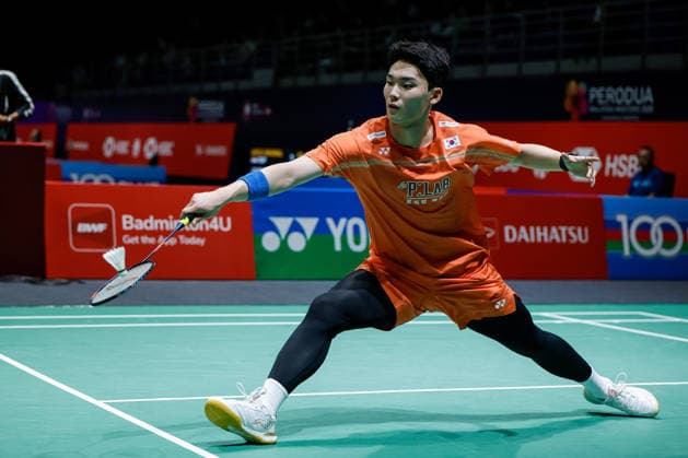 Perodua Malaysia Masters in Kuala Lumpur - 19 May 2026 Yoo Tae Bin of Korea plays against Cheam June Wei of Malaysia (not pictured) during the Men s Singles qualifying match of the Perodua Malaysia Masters 2026 at Unifi Arena. Yoo Tae Bin won with scores; 21 21 : 19 17. Kuala Lumpur Malaysia Copyright: xWongxFokxLoyx xSOPAxImagesx 20260519_PDM_2840 copy