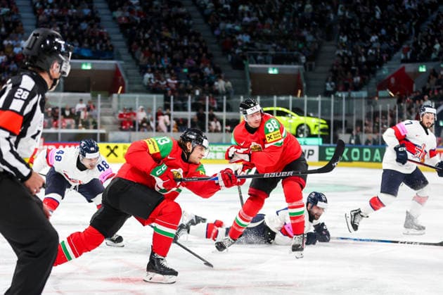 Ice hockey, Eishockey - IIHF WC 2026 ZURICH,SWITZERLAND,19.MAY.26 - ICE HOCKEY - IIHF Ice Hockey World Championship, WM, Weltmeisterschaft 2026, group stage, Hungary vs Great Britain. Image shows Krisztian Nagy (HUN).  GEPAxpictures xMaticxKlansek