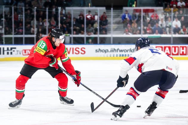 Ice hockey, Eishockey - IIHF WC 2026 ZURICH,SWITZERLAND,19.MAY.26 - ICE HOCKEY - IIHF Ice Hockey World Championship, WM, Weltmeisterschaft 2026, group stage, Hungary vs Great Britain. Image shows Krisztian Nagy (HUN).  GEPAxpictures xMaticxKlansek