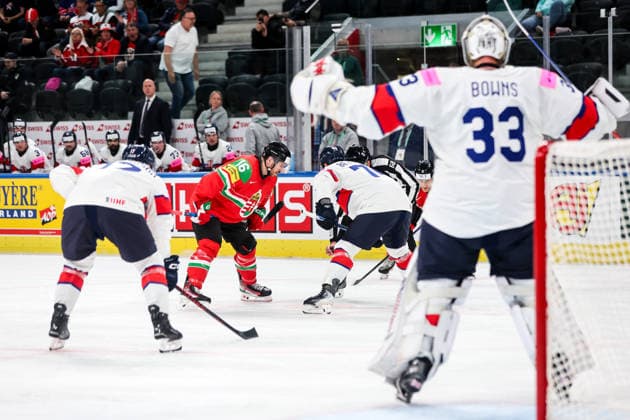 Ice hockey, Eishockey - IIHF WC 2026 ZURICH,SWITZERLAND,19.MAY.26 - ICE HOCKEY - IIHF Ice Hockey World Championship, WM, Weltmeisterschaft 2026, group stage, Hungary vs Great Britain. Image shows Janos Hari (HUN).  GEPAxpictures xMaticxKlansek