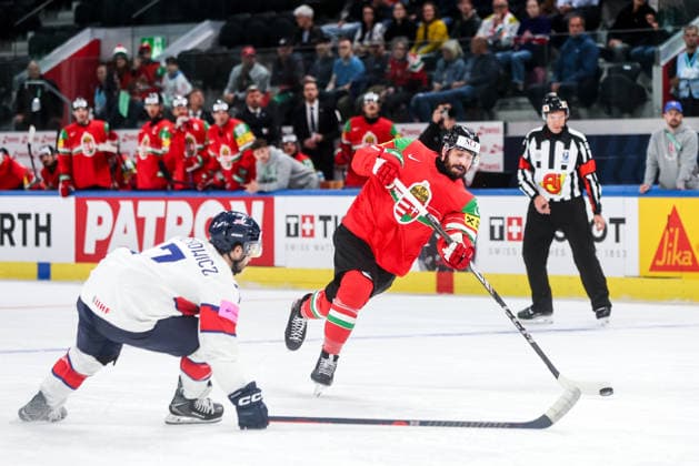 Ice hockey, Eishockey - IIHF WC 2026 ZURICH,SWITZERLAND,19.MAY.26 - ICE HOCKEY - IIHF Ice Hockey World Championship, WM, Weltmeisterschaft 2026, group stage, Hungary vs Great Britain. Image shows Bence Stipsicz (HUN).  GEPAxpictures xMaticxKlansek