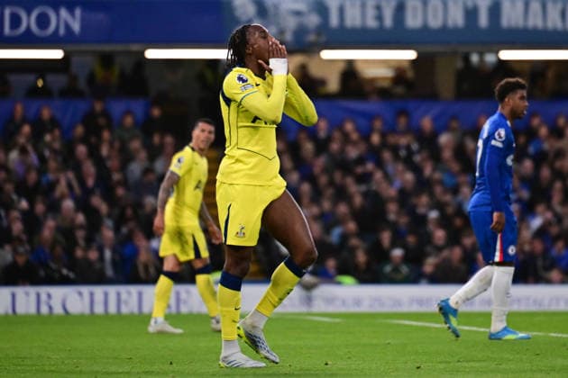 Chelsea v Tottenham Hotspur, Premier League Tottenham Hotspur forward Mathys Tel (11) reacts after missing a chance during the Premier League match between Chelsea and Tottenham Hotspur at Stamford Bridge, London, UK on 19 May 2026. London Stamford Bridge Greater London UK Editorial use only DataCo restrictions apply See www.football-dataco.com , Copyright: xDennisxGoodwinx PSI-24269-0043