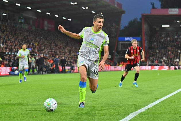 Bournemouth v Manchester City, Premier League Rodri (16) of Manchester City on the attack during the Premier League match between Bournemouth and Manchester City at the Vitality Stadium, Bournemouth, UK on 19 May 2026. Bournemouth Vitality Stadium Dorset UK Editorial use only DataCo restrictions apply See www.football-dataco.com , Copyright: xGrahamxHuntx PSI-24285-0077