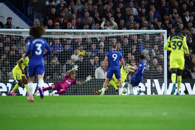 Premier League: Chelsea v Tottenham Hotspur LONDON, UK - 19th May 2026: Andrey Santos of Chelsea scores his side s second goal during the Premier League match between Chelsea FC and Tottenham Hotspur FC at Stamford Bridge London Stamford Bridge England United Kingdom Copyright: xCraigxMercerx xPeakxActionxPhotosx