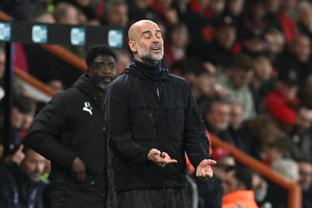 Bournemouth v Manchester City, Premier League Manchester City manager Pep Guardiola looks dejected during the Premier League match between Bournemouth and Manchester City at the Vitality Stadium, Bournemouth, UK on 19 May 2026. Bournemouth Vitality Stadium Dorset UK Editorial use only DataCo restrictions apply See www.football-dataco.com , Copyright: xGrahamxHuntx PSI-24285-0149