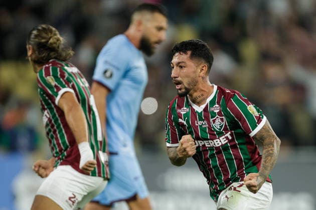 Soccer - Copa CONMEBOL Libertadores - Fluminense v Bolivar RIO DE JANEIRO, BRAZIL - MAY 19: LUCIANO ACOSTA of Fluminense celebrates after scoring the team s first goal during the match between Fluminense and Bolivar as part of Copa CONMEBOL Libertadores at Maracana Stadium on May 19, 2026 in Rio de Janeiro, Brazil. Rio de Janeiro Maracana Stadium Brazil Copyright: xRuanoxCarneiroxRuanoxCarneirox