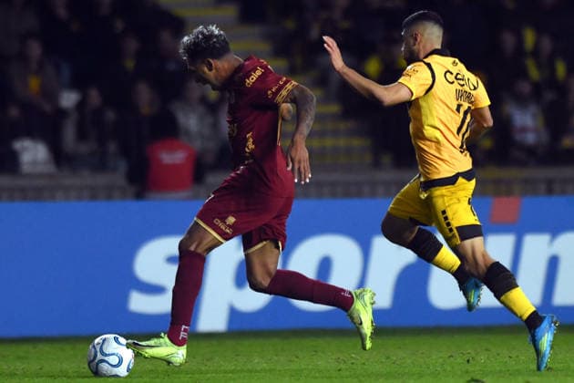 Futbol, Coquimbo Unido vs Deportes Tolima. Fase de Grupos, Copa Libertadores 2026. El jugador de Deportes Tolima Cristian Arrieta, es fotografiado durante un partido del grupo B de la copa libertadores disputado en el estadio Francisco Sanchez Rumoroso en Coquimbo, Chile. 19 05 2026 Alejandro Pizarro Ubilla Photosport Football, Coquimbo Unido vs Deportes Tolima. Group Stage, Libertadores Cup 2026. Deportes Tolima player Cristian Arrieta, is photographed during a Copa Libertadores Group B match played at the Francisco Sanchez Rumoroso stadium in Coquimbo, Chile 19 05 2026 Alejandro Pizarro Ubilla Photosport Coquimbo Unido vs Deportes Tolima, Copa Libertadores 2026 