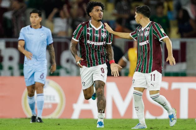 Soccer - Copa CONMEBOL Libertadores - Fluminense v Bolivar RIO DE JANEIRO, BRAZIL - MAY 19: JOHN KENNEDY celebrates after scoring the team s second goal during the match between Fluminense and Bolivar as part of Copa CONMEBOL Libertadores at Maracana Stadium on May 19, 2026 in Rio de Janeiro, Brazil. Rio de Janeiro Maracana Stadium Brazil Copyright: xRuanoxCarneiroxRuanoxCarneirox