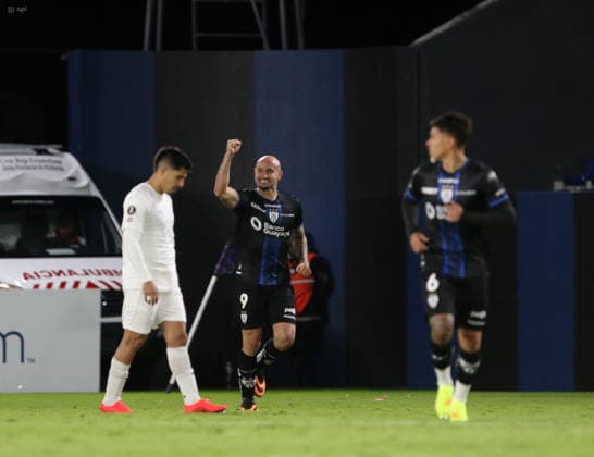 FBL CONMEBOL LIBERTADORES INDEPENDIENTE VALLE VS LIBERTAD Sangolqui, Tuesday, May 19, 2026 Independiente del Valle vs Libertad, for the Conmebol Libertadores Cup 2026, at Estadio Banco de Guayaquil Photos API Rolando Enriquez Sangolqui Pichincha Ecuador Copyright: xROLANDO-ENRIQUEZx