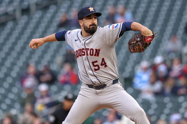 May 19, 2026, Minneapolis, Minnesota, USA: Houston Astros starting pitcher JASON ALEXANDER (54) delivers a pitch in the first inning during a MLB, Baseball Herren, USA Baseball game between the Houston Astros and the Minnesota Twins at Target Field in Minneapolis, Minnesota on May 19, 2026. The Astros defeated the Twins 2-1. ZUMA Press Wire. Minneapolis USA - ZUMAg254 20260519_zsp_g254_045 Copyright: xStevenxGarciax