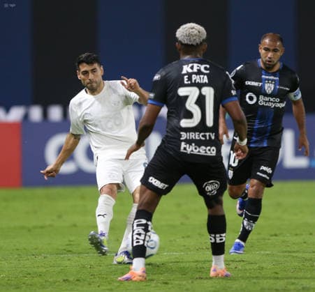 FBL CONMEBOL LIBERTADORES INDEPENDIENTE VALLE VS LIBERTAD Sangolqui, Tuesday, May 19, 2026 Independiente del Valle vs Libertad, for the Conmebol Libertadores Cup 2026, at Estadio Banco de Guayaquil Photos API Rolando Enriquez Sangolqui Pichincha Ecuador Copyright: xROLANDO-ENRIQUEZx
