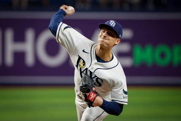 May 19, 2026, St. Petersburg, Florida, USA: Tampa Bay Rays pitcher Griffin Jax (22) pitches to Baltimore Orioles second baseman Jackson Holliday (7) during the fifth inning at Tropicana Field on Tuesday, May 19, 2026, in St. Petersburg. St. Petersburg USA - ZUMAs70_ 20260519_zan_s70_027 Copyright: xJeffereexWoox