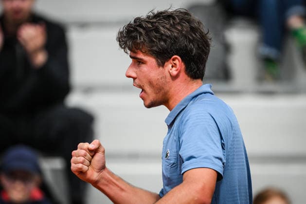 May 20, 2026, Paris, France, France: Thomas FAUREL of France celebrates his point during the third qualifying day of the Roland-Garros 2026, French Open 2026, Grand Slam tennis tournament at Roland-Garros Stadium on May 20, 2026 in Paris, France. Paris France - ZUMAm308 20260520_zsp_m308_002 Copyright: xMatthieuxMirvillex