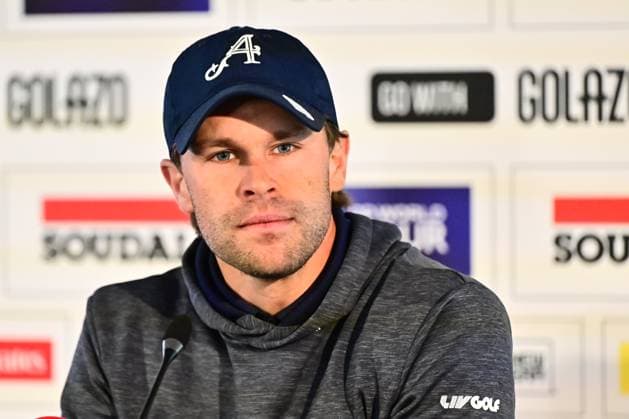 Soudal Open Golf SCHILDE, BELGIUM - MAY 20 : Thomas Detry pictured during a press conference, PK, Pressekonferenz of the Soudal Open Golf at the Rinkven International Golf Club on May 20, 2026 in Schilde, Belgium, 20 05 2026 Schilde Belgium  Copyright: xPeterxDexVoechtx