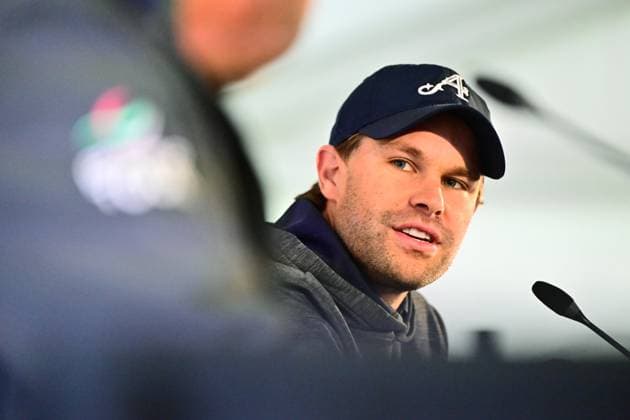 Soudal Open Golf SCHILDE, BELGIUM - MAY 20 : Thomas Detry pictured during a press conference, PK, Pressekonferenz of the Soudal Open Golf at the Rinkven International Golf Club on May 20, 2026 in Schilde, Belgium, 20 05 2026 Schilde Belgium  Copyright: xPeterxDexVoechtx