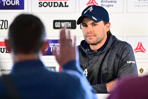 Soudal Open Golf SCHILDE, BELGIUM - MAY 20 : Thomas Detry pictured during a press conference, PK, Pressekonferenz of the Soudal Open Golf at the Rinkven International Golf Club on May 20, 2026 in Schilde, Belgium, 20 05 2026 Schilde Belgium  Copyright: xPeterxDexVoechtx