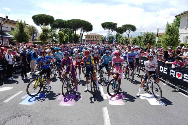 Start the race during Stage 11 of the Giro d™Italia, from Porcari to Chiavari, Italy, Wednesday, May 20, 2026.  Copyright: xFabioxFerrari LaPressex
