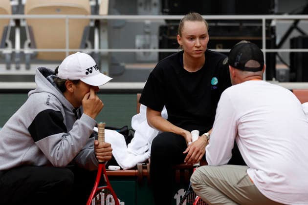 May 20, 2026, Paris, Paris, France: Elena RYBAKINA (KAZ) in action during training session on day 3 of the tennis Grand Slam of Roland Garros 2026, at Roland Garros Stadium - on April 16 2026 .Paris - France Paris France - ZUMAb253 20260520_zsp_b253_001 Copyright: xLoicxBaratouxx