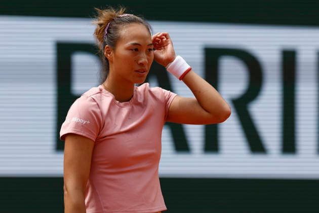 May 20, 2026, Paris, Paris, France: Quinwen ZHENG (CHN) in action during training session on day 3 of the tennis Grand Slam of Roland Garros 2026, at Roland Garros Stadium - on April 16 2026 .Paris - France Paris France - ZUMAb253 20260520_zsp_b253_022 Copyright: xLoicxBaratouxx