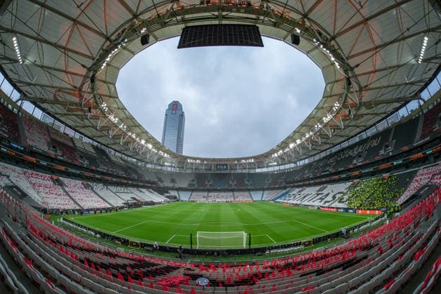Stadium panorama, wide angle, stands, seats, standing room, Turkey, football, UEFA Europa League, final, 2025 2026, SC Freiburg vs Aston Villa, 20 05 2026, TüpraÅü Stadium, BesiktaÅü Park, Istanbul Istanbul TüpraÅü Stadium, BesiktaÅü Par Istanbul Turkey Copyright: xArnexAmbergx