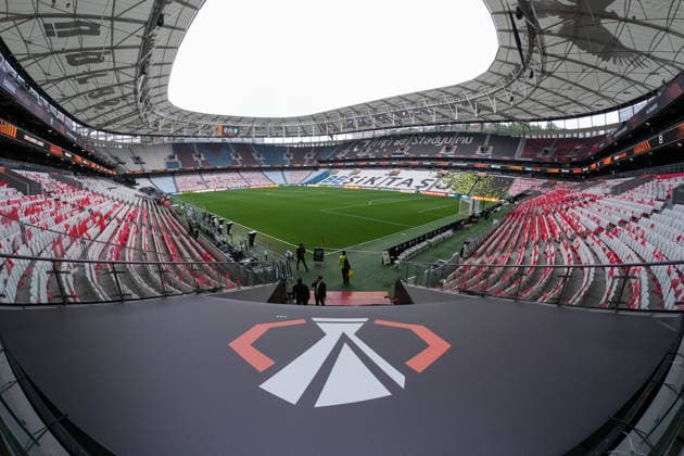 Stadium panorama, wide angle, stands, seats, standing room, crest, logo , Turkey, football, UEFA Europa League, final, 2025 2026, SC Freiburg vs Aston Villa, 20 05 2026, TüpraÅü Stadium, BesiktaÅü Park, Istanbul Istanbul TüpraÅü Stadium, BesiktaÅü Par Istanbul Turkey Copyright: xArnexAmbergx