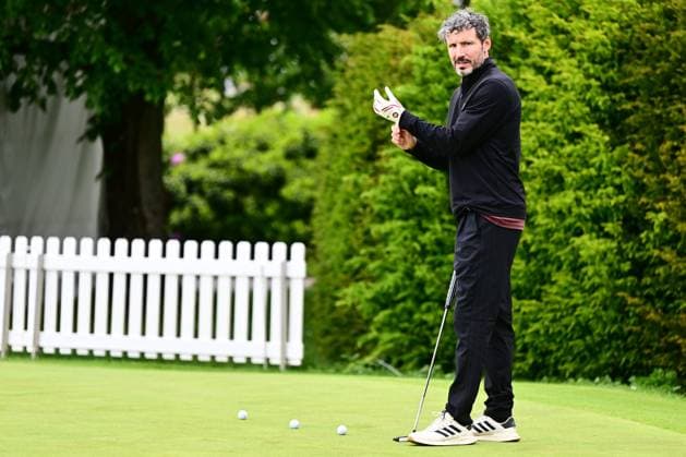 Soudal Open Golf SCHILDE, BELGIUM - MAY 20 : Mark Van Bommel pictured during the tee-off in the ProAm of the Soudal Open Golf at the Rinkven International Golf Club on May 20, 2026 in Schilde, Belgium, 20 05 2026 Schilde Belgium  Copyright: xPeterxDexVoechtx
