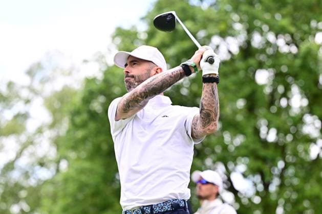 Soudal Open Golf SCHILDE, BELGIUM - MAY 20 : Steven Defour pictured during the tee-off in the ProAm of the Soudal Open Golf at the Rinkven International Golf Club on May 20, 2026 in Schilde, Belgium, 20 05 2026 Schilde Belgium  Copyright: xPeterxDexVoechtx