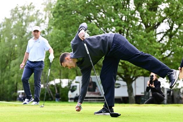 Soudal Open Golf SCHILDE, BELGIUM - MAY 20 : Thomas Vermaelen pictured during the tee-off in the ProAm of the Soudal Open Golf at the Rinkven International Golf Club on May 20, 2026 in Schilde, Belgium, 20 05 2026 Schilde Belgium  Copyright: xPeterxDexVoechtx