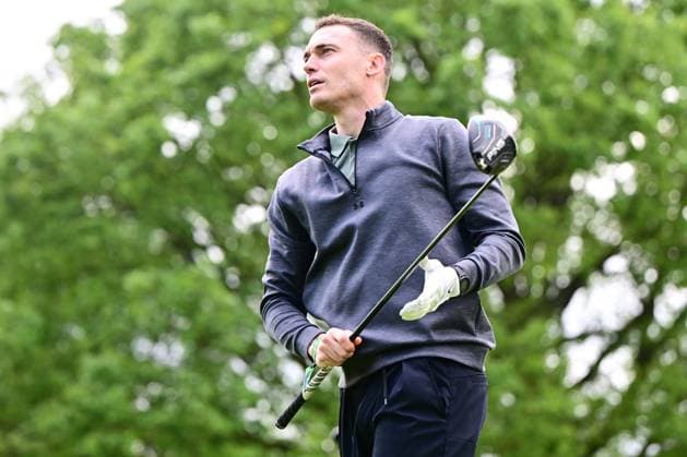 Soudal Open Golf SCHILDE, BELGIUM - MAY 20 : Thomas Vermaelen pictured during the tee-off in the ProAm of the Soudal Open Golf at the Rinkven International Golf Club on May 20, 2026 in Schilde, Belgium, 20 05 2026 Schilde Belgium  Copyright: xPeterxDexVoechtx