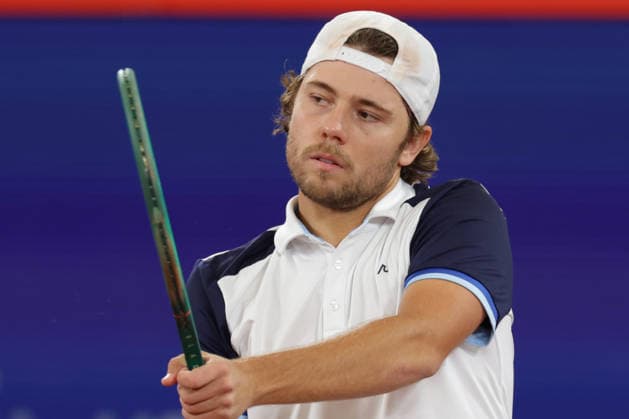 2026 05 20, xFSx, Bitpanda Open Hamburg ATP500, round of 16, mens tennis tournament in Hamburg , Am Rothembaum in Hamburg , Aleksandar Kovacevic USA plays a backhand Copyright: HMBxMedia FernandoxSoares