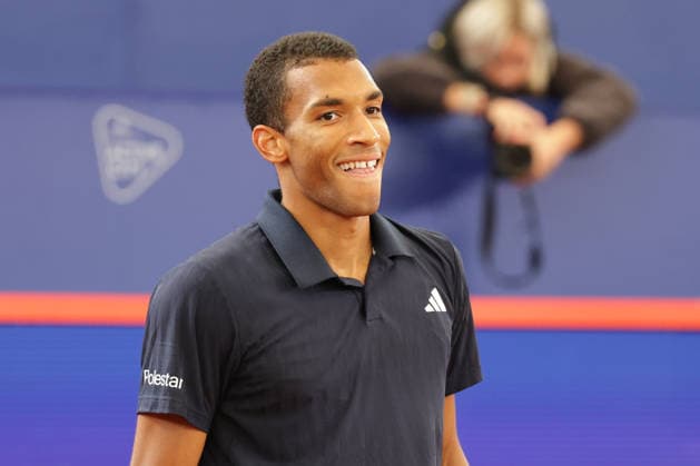 2026 05 20, xFSx, Bitpanda Open Hamburg ATP500, Round of 16, Mens Tennis Tournament in Hamburg , Am Rothembaum in Hamburg , Felix Auger Aliassime CAN smiles , happy Copyright: HMBxMedia FernandoxSoares