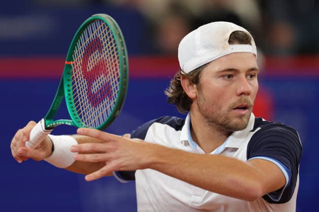 2026 05 20, xFSx, Bitpanda Open Hamburg ATP500, round of 16, mens tennis tournament in Hamburg , Am Rothembaum in Hamburg , Aleksandar Kovacevic USA plays a forehand Copyright: HMBxMedia FernandoxSoares