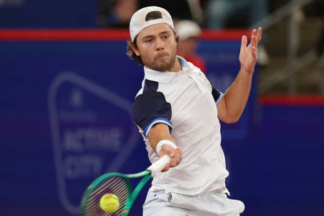 2026 05 20, xFSx, Bitpanda Open Hamburg ATP500, round of 16, mens tennis tournament in Hamburg , Am Rothembaum in Hamburg , Aleksandar Kovacevic USA plays a forehand Copyright: HMBxMedia FernandoxSoares