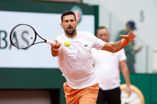 May 20, 2026, Paris, Paris, France: Novak DJOKOVIC (SRB) in action during training session on day 3 of the tennis Grand Slam of Roland Garros 2026, at Roland Garros Stadium - on April 16 2026 .Paris - France Paris France - ZUMAb253 20260520_zsp_b253_033 Copyright: xLoicxBaratouxx