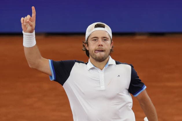 2026 05 20, xFSx, Bitpanda Open Hamburg ATP500, round of 16, mens tennis tournament in Hamburg , Am Rothembaum in Hamburg , Aleksandar Kovacevic USA winners fist, cheers Copyright: HMBxMedia FernandoxSoares