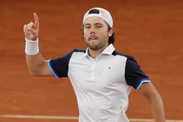 2026 05 20, xFSx, Bitpanda Open Hamburg ATP500, round of 16, mens tennis tournament in Hamburg , Am Rothembaum in Hamburg , Aleksandar Kovacevic USA winners fist, cheers Copyright: HMBxMedia FernandoxSoares