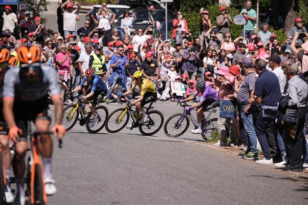 The pack during Stage 11 of the Giro d™Italia, from Porcari to Chiavari, Italy, Wednesday, May 20, 2026.  Copyright: xMarcoxAlpozzi LaPressex