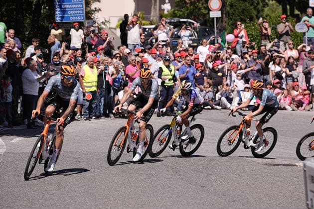 The pack during Stage 11 of the Giro d™Italia, from Porcari to Chiavari, Italy, Wednesday, May 20, 2026.  Copyright: xMarcoxAlpozzi LaPressex