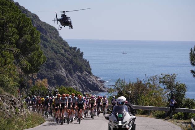 The race during Stage 11 of the Giro d™Italia, from Porcari to Chiavari, Italy, Wednesday, May 20, 2026.  Copyright: xMarcoxAlpozzi LaPressex