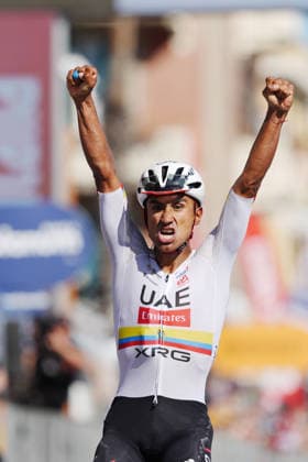 Ecuador™s Manuel Jhonatan Narvaez of UAE Team Emirates XRG stage winner during Stage 11 of the Giro d™Italia from Porcari to Chiavari, Italy, Wednesday May 20, 2026.  Copyright: xMassimoxPaolone LaPressex