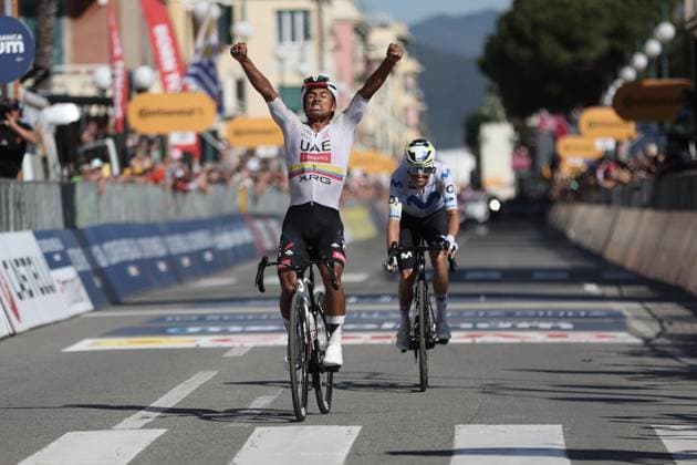 IPA84903692 - Giro d Italia, Stage 11, Chiavari, in the photo: stage winner Jhonatan Narvaez  Copyright: xGabrielexSiri IPAxSportx xx 84903692